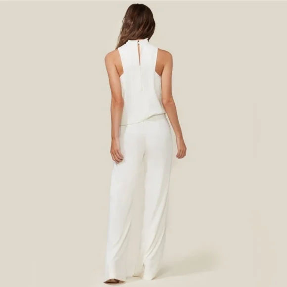 16. NWT HALSTON SLEEVELESS COWL NECK DRAPPED JUMPSUIT SIZE 2